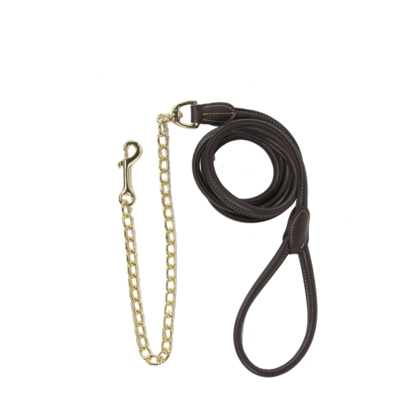 Kentucky Horsewear Leather Chain Lead 270Cm