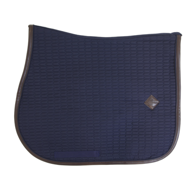 SADDLE PAD COLOR EDITION LEATHER JUMPING PONY - Navy