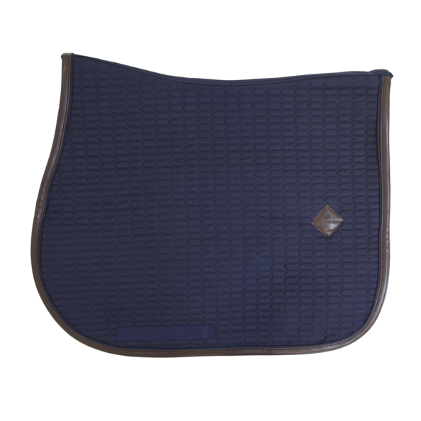 SADDLE PAD COLOR EDITION LEATHER JUMPING PONY - Navy