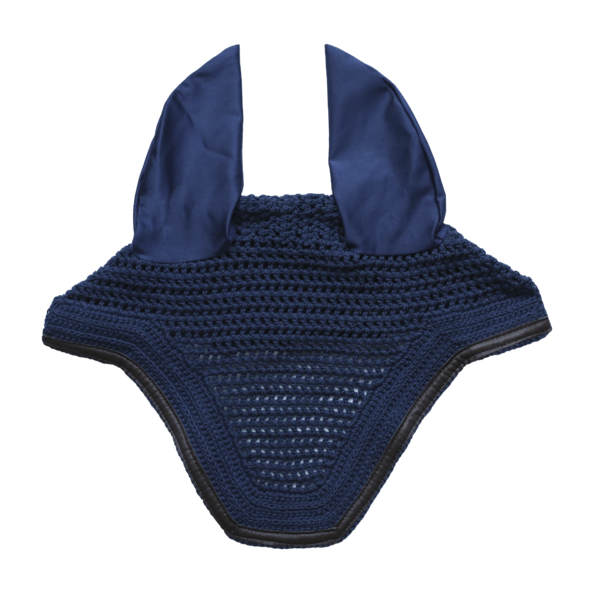 Kentucky Horsewear Fly Veil Wellington Leather Dark Navy Pony