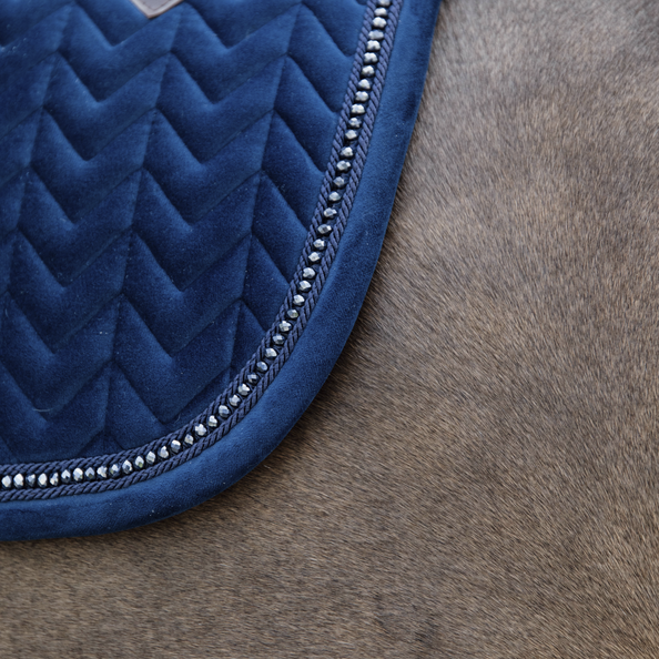 SADDLE PAD VELVET PEARLS JUMPING