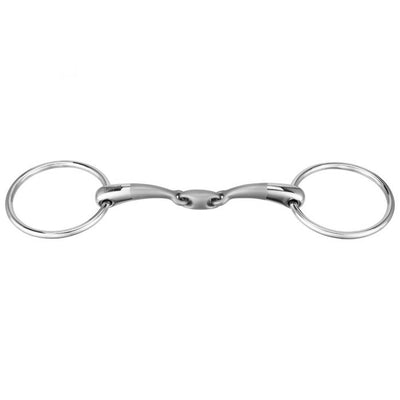 SATINOX loose ring snaffle double jointed - Stainless steel