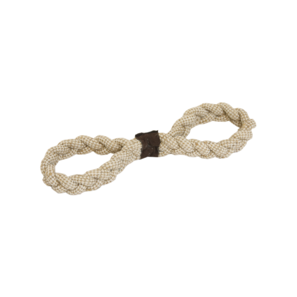 DOG TOY COTTON ROPE 8 LOOP