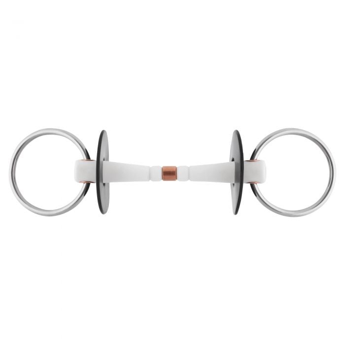 Nathe Loose Ring Snaffle 20 Mm With Flexible Mullen Mouth And Copper Middle Link