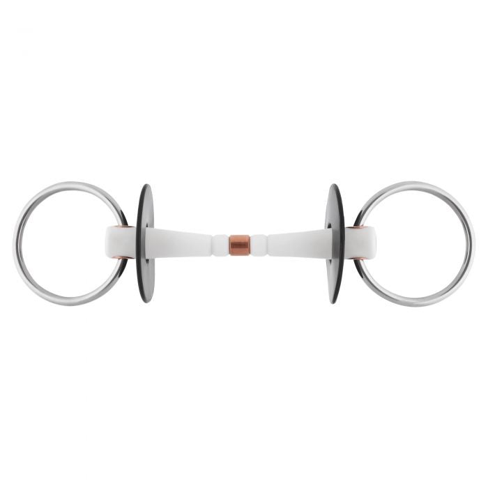 Nathe Loose Ring Snaffle 20 Mm With Flexible Mullen Mouth and Copper Middle Link