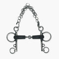 Metalab SS Single Jointed Pelham With Soft Rubber Mouthpiece