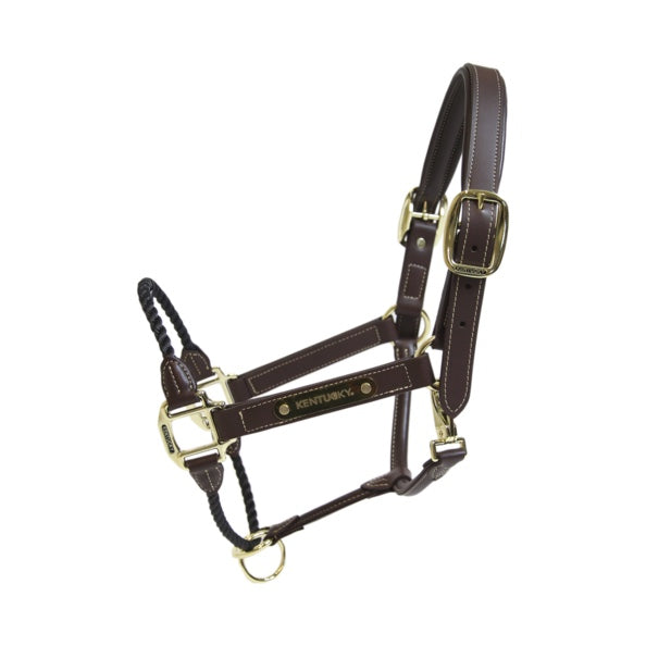 Kentucky Horsewear Leather Rope Halter