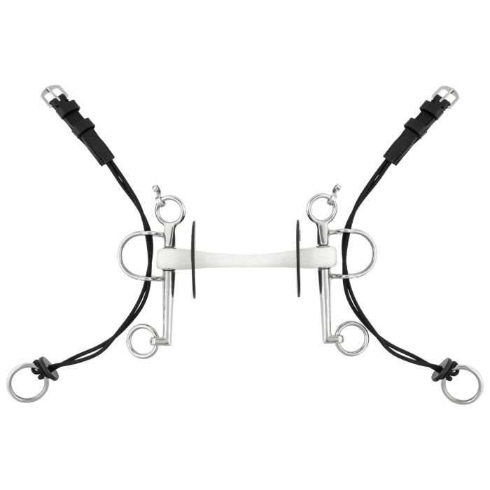 Nathe Gag Pelham 20 Mm With Straight Mullen Mouth And Long Cheeks