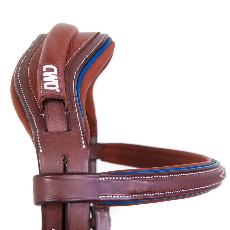 CWD Sport Color Anatomic french noseband bridle with stitching