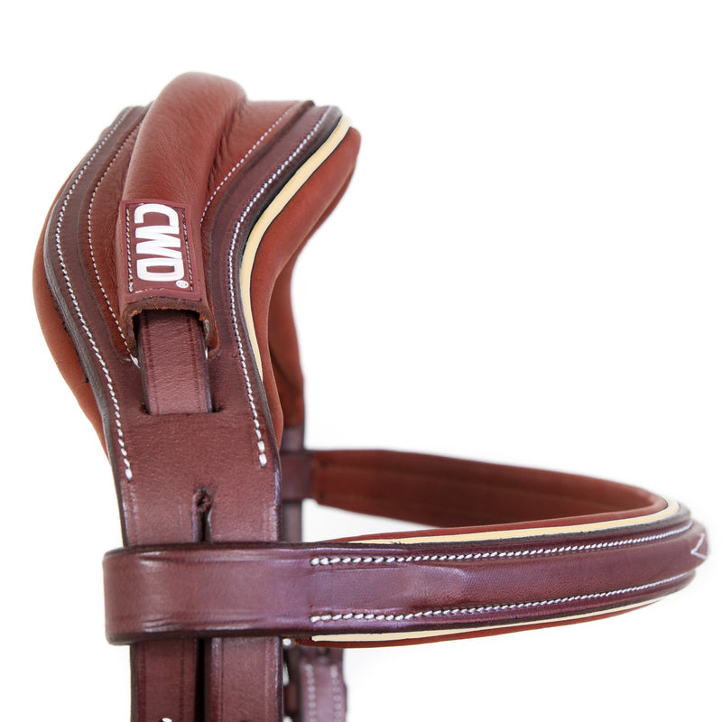 CWD Sport Color Anatomic french noseband bridle with stitching