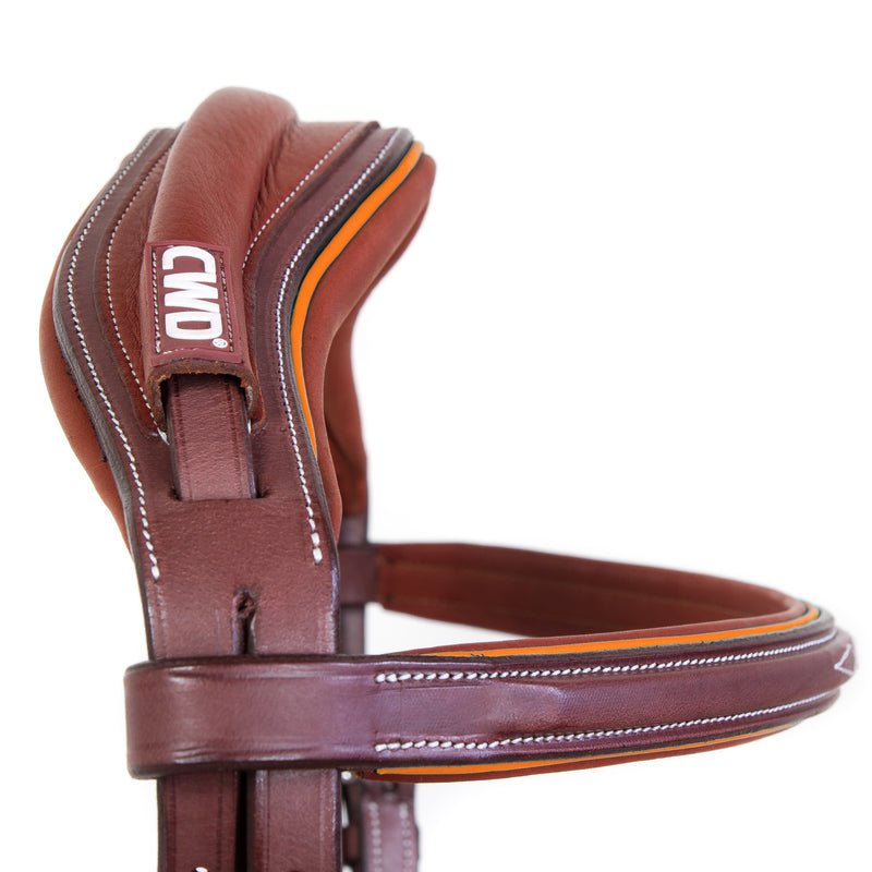 CWD Sport Color Anatomic french noseband bridle with stitching