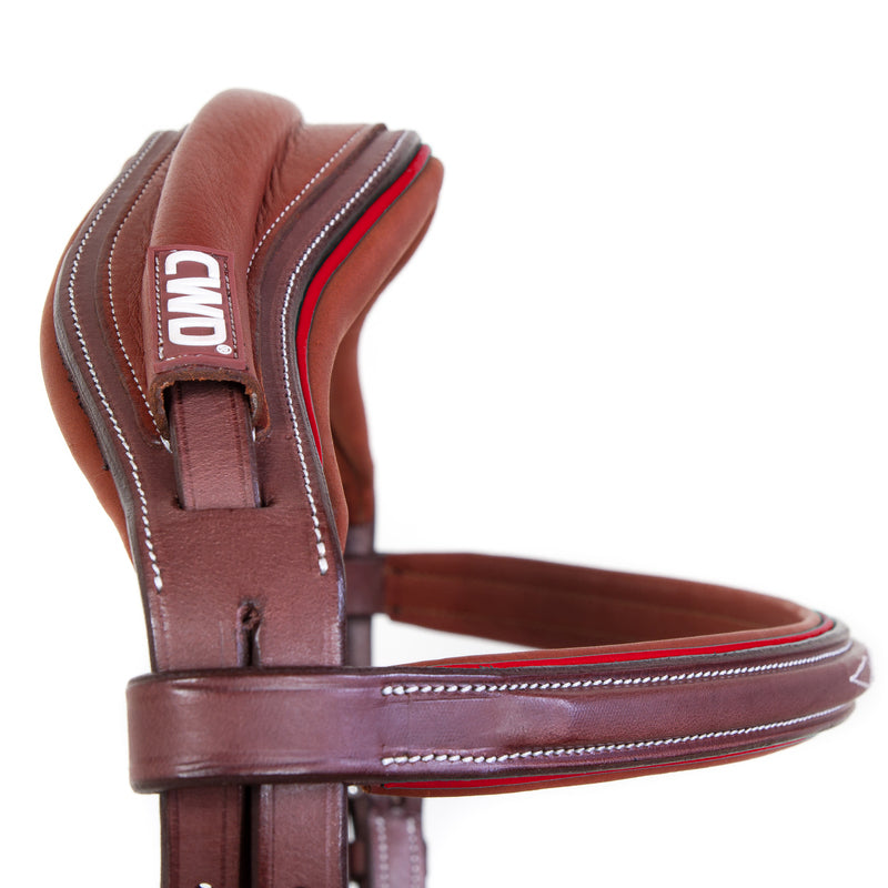CWD Sport Color Anatomic french noseband bridle with stitching