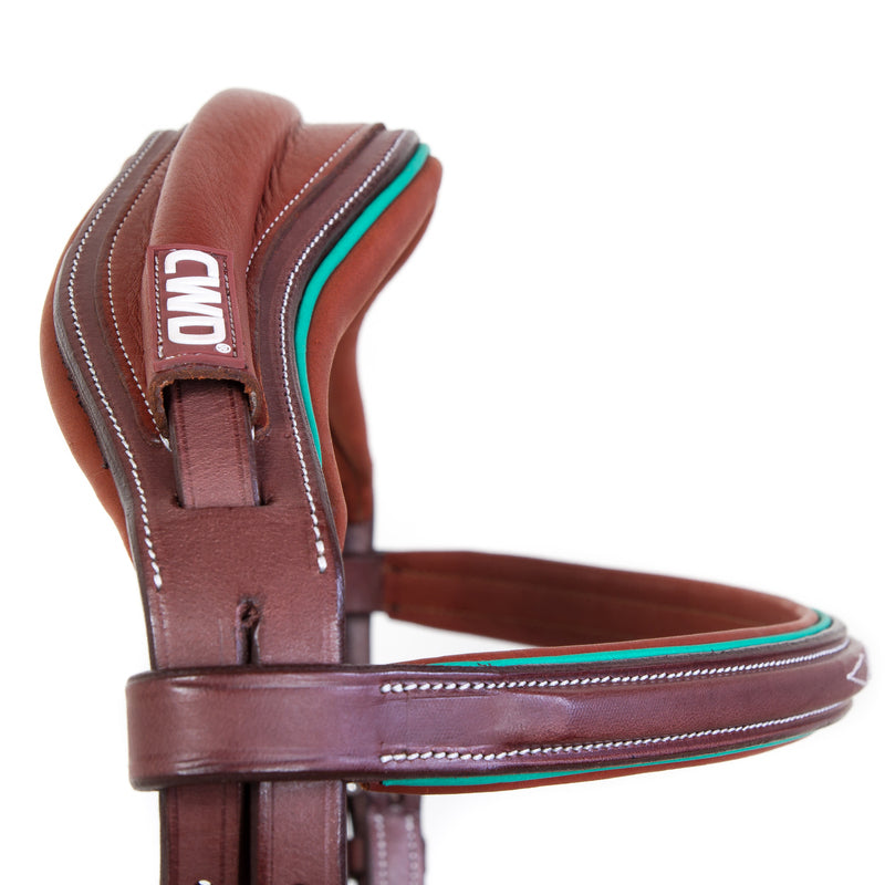 CWD Sport Color Anatomic french noseband bridle with stitching