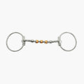 Metalab Loose Ring Snaffle, Rotating Copper Rollers 10mm