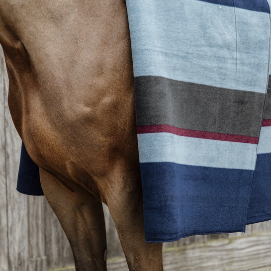 HEAVY FLEECE RUG SQUARE STRIPES