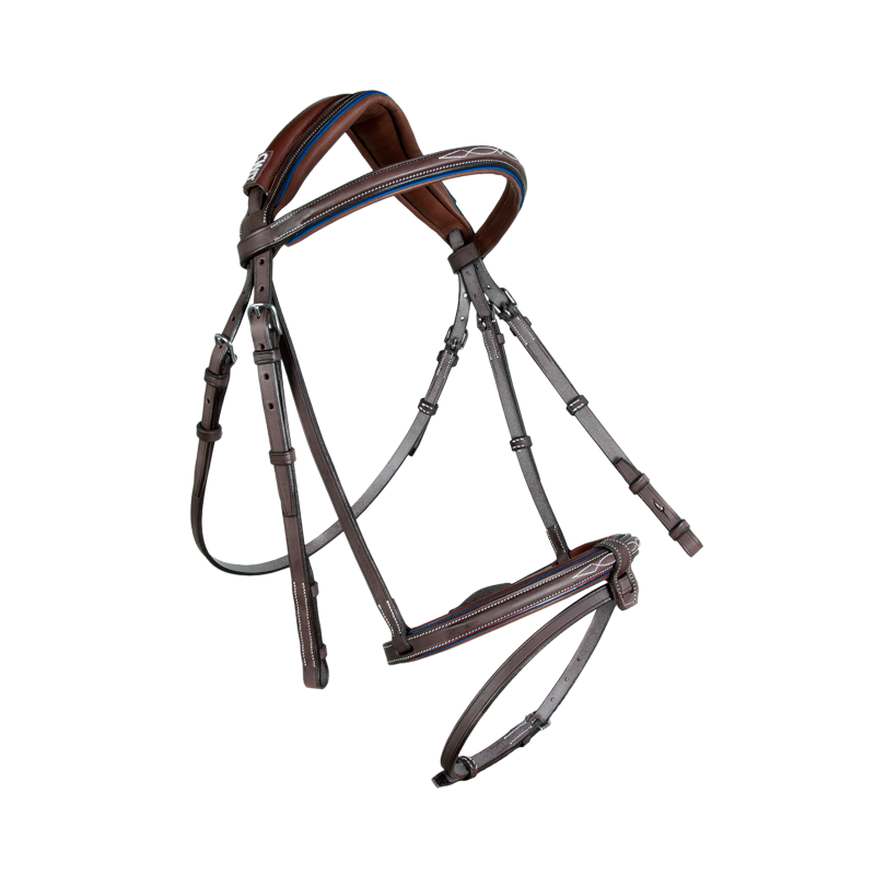 CWD Sport Color Anatomic french noseband bridle with stitching