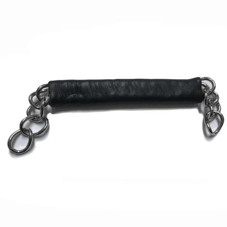 Soft Padded Leather Curb Chain