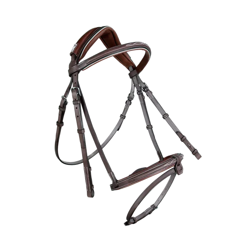 CWD Sport Color Anatomic french noseband bridle with stitching