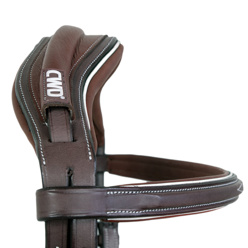 CWD Sport Color Anatomic french noseband bridle with stitching