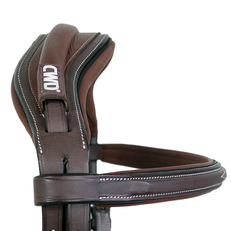 CWD Sport Color Anatomic french noseband bridle with stitching