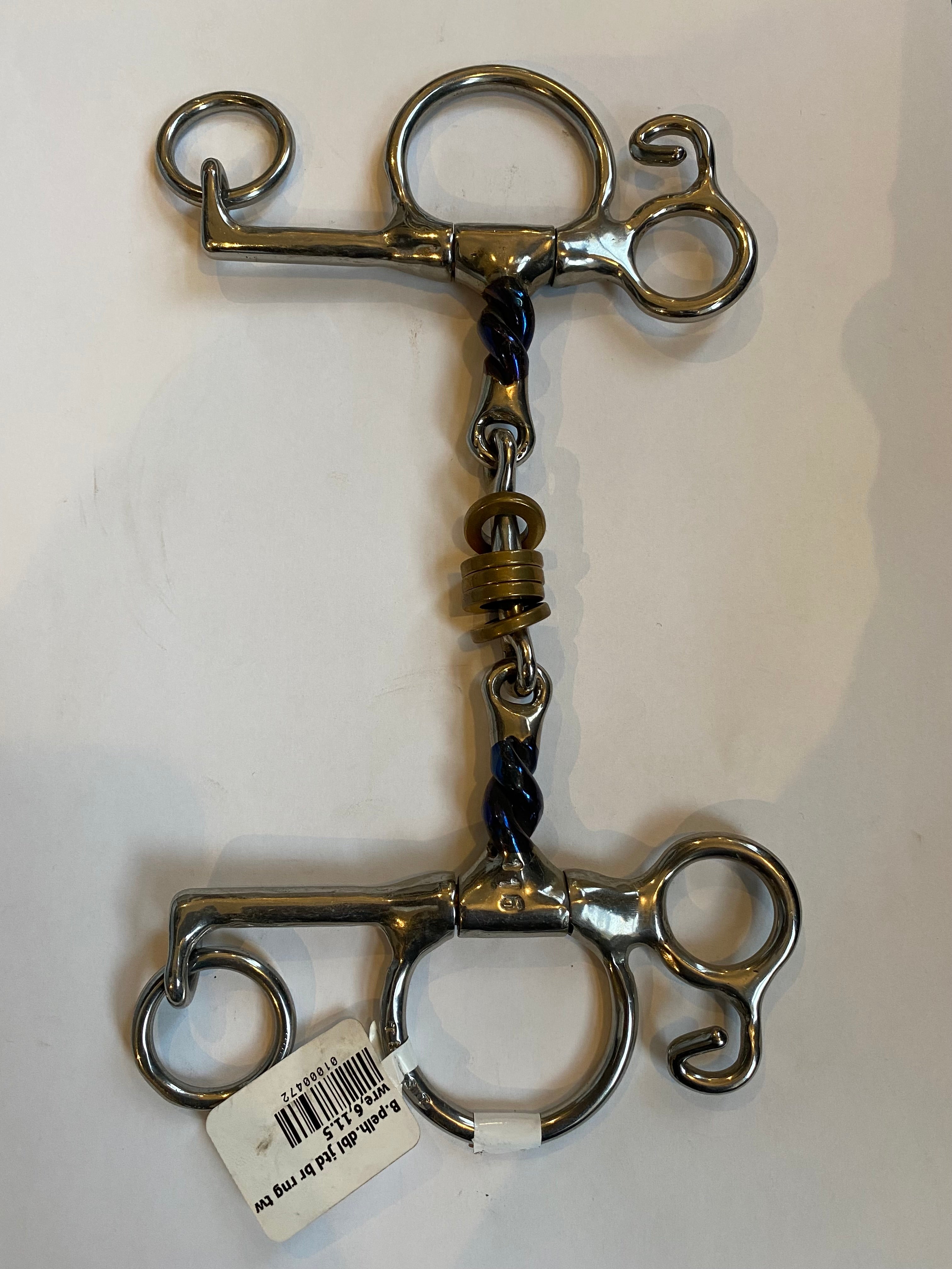 Trust Sweet Iron Baby Pelham Twisted Mouthpiece With Brass Rings