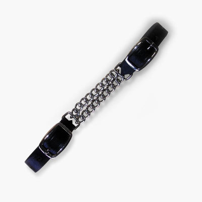 CP Curb Chain W/Leather Strap