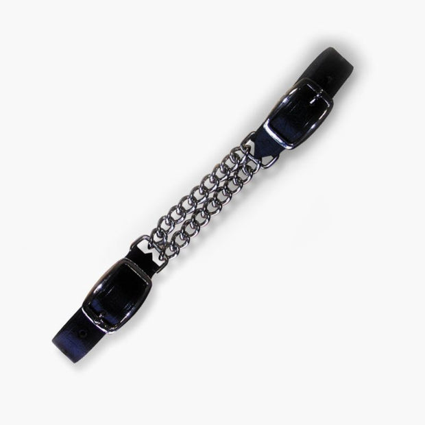 CP Curb Chain W/Leather Strap