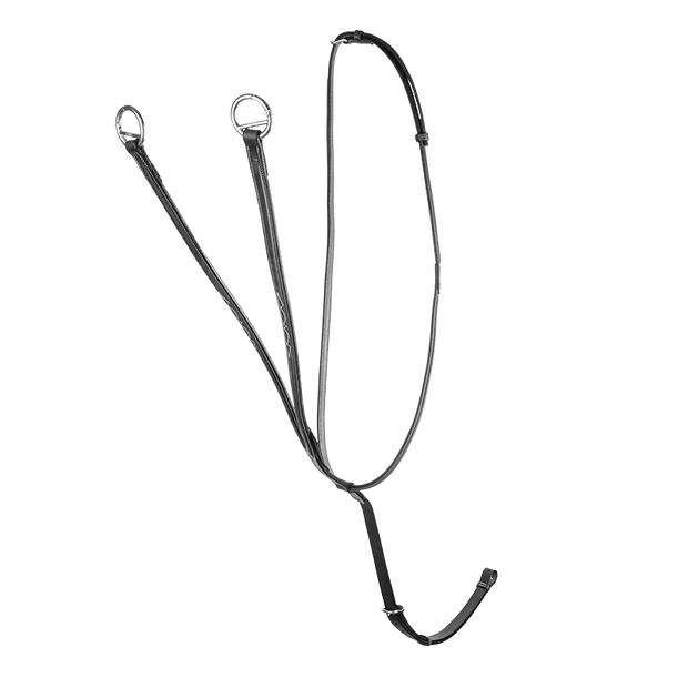 Raised running martingale with fancy stitching