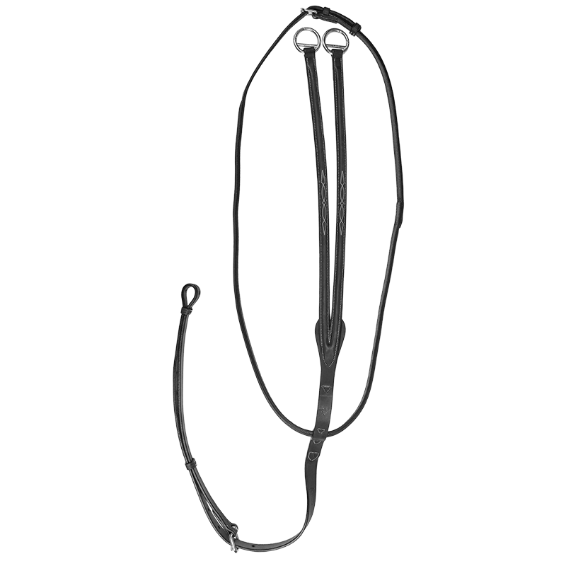CWD Raised Running Martingale With Fancy Stitching