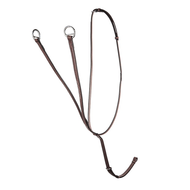 Raised running martingale with fancy stitching