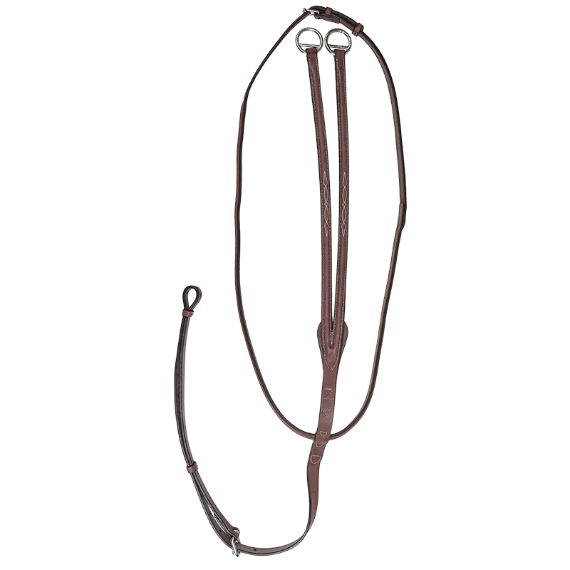 CWD Raised Running Martingale With Fancy Stitching