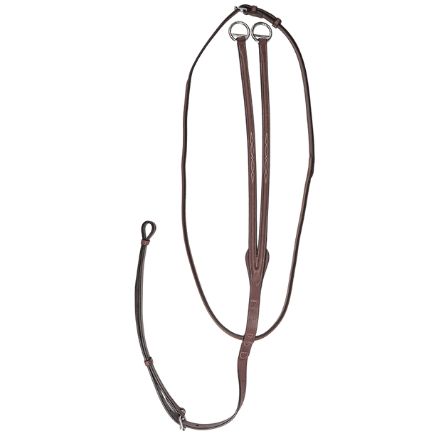 Raised running martingale with fancy stitching